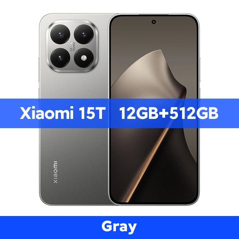 Global Version Xiaomi 15T 5G Smartphone 12GB RAM 256GB / 512GB ROM Leica Camera 6.83" AMOLED 120Hz 67W MTK Dimensity 8400-Ultra CPU NFC