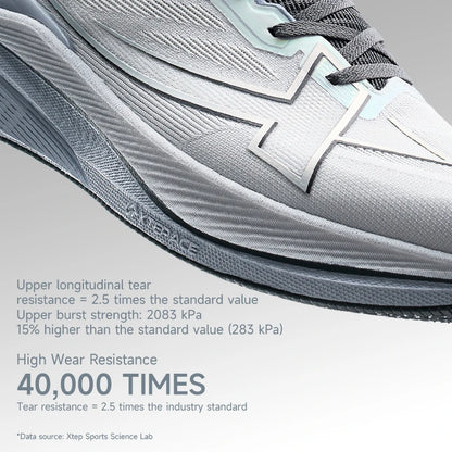 Xtep Men's Running Shoes 2000km 3.0 2025 Spring Lightweight Cushioned Wear-Resistant Training Jogging Sneakers 875119110032