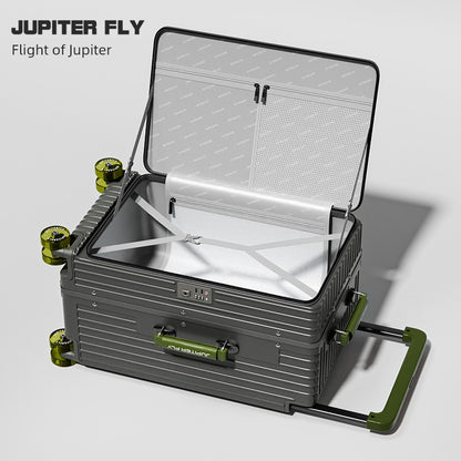 Side Cover Scalable 28-Inch Width Draw-Bar Luggage