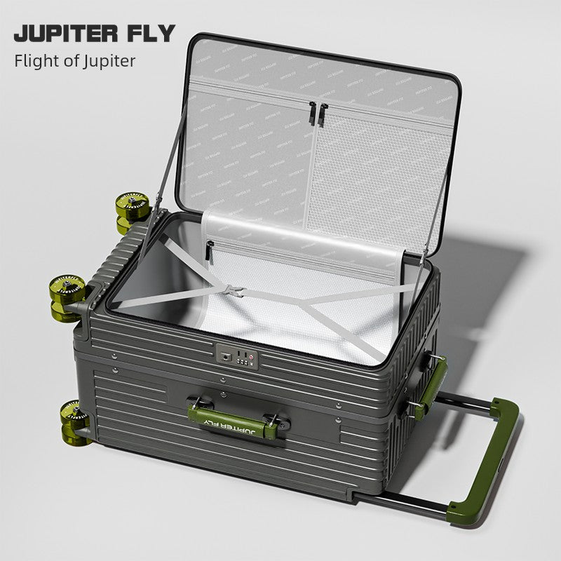 Side Cover Scalable 28-Inch Width Draw-Bar Luggage