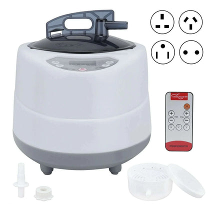 1000W Household Sauna Steamer Pot 2.0L Portable Sweat Spa Steam Pot for Body Detox Body Relaxation Supplies