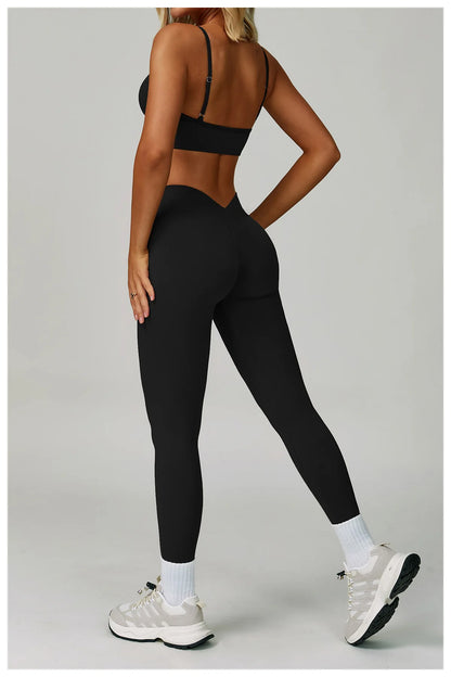 2/3PCS Seamless Sport Yoga Set Women's Breathable High Waist Fitness Sportwear Women Sports underwear Set Gym Workout Clothes - Kimlud