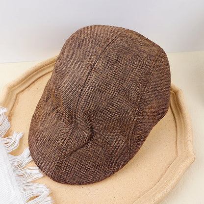Men Spring and Summer Berets British Style Beret Hat Retro England Hats Male Fashion Hats Peaked Painter Caps for Dad |...