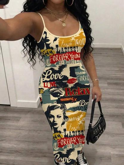 Womens Floral Print Elegant Waist Cinched Long Strap Dress For Party,Summer Dresses For Women