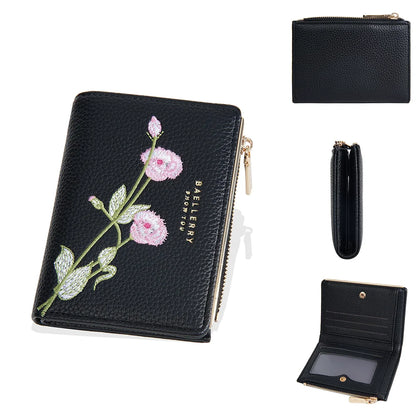 Baellerry New Short Women Wallets Simple Card Holder Zipper Female Coin Purse High Quality Slim Card Bag For Girls - Kimlud