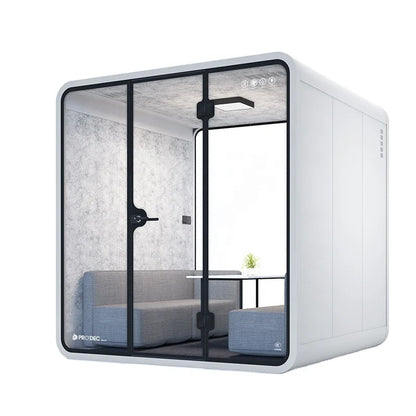 Meeting Pod Soundproof Acoustic Booth for 2 4 People Team Collaboration Huddle Space Open Office Customized Hot Sale
