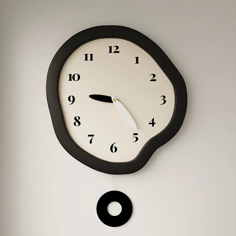 Design Aesthetic Clock Wall Clock Interior Living Room Art Simple Interior Modern Wall Watch Creative Reloj De Pared...