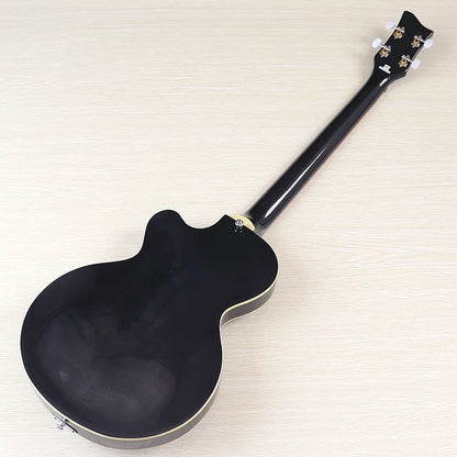 Sunburst 4 Strings Violin Bass Guitar 41 Inch Violin Guitarra Flame Maple Body High Gloss Finish | Kimlud Professional...