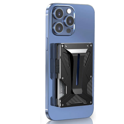 Mag Safe Wallet Money Clip, Air Tag Holder and Money Clip, [With1 Magnetic Sheets], for Magnetic and Non-Magnetic Phones