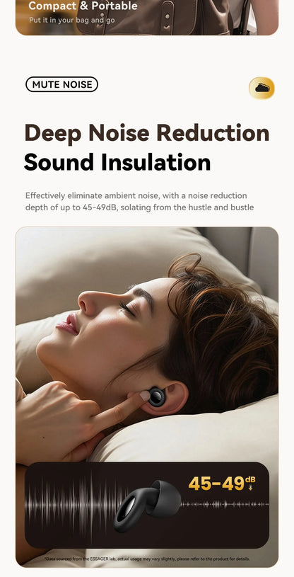 ESSAGER Noise Cancelling Ear Plugs for Sleeping Soft Silicone Sleep Earplugs Noise Reduction Earbuds for Sleep Work Study Travel - Kimlud