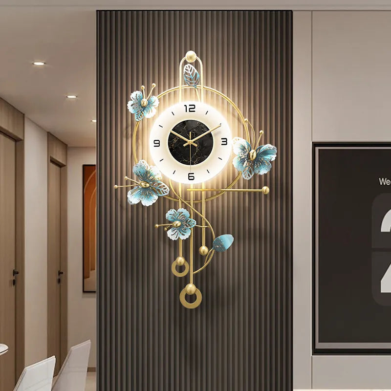 Interior Modern Wall Clocks Aesthetic Silent Fashion Creative Xenomorph Clock Wall Digital Living Room Reloj De Pared...