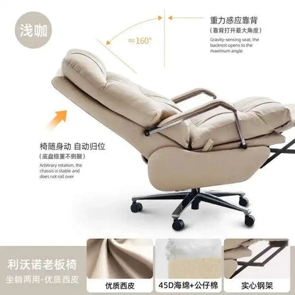 White Nordic Recliner Chair Ergonomic Bedroom Floor Modern Office Chair Working Conference Chaise De Bureau Office...