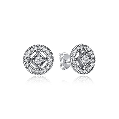 Original 925 Sterling Silver Earrings 2026 Stud Hoop Crystal Earings For Women Rose Gold Crown Heart Infinity Bee Earing...