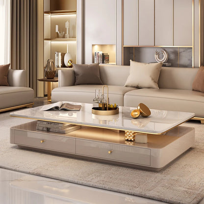 Italian Designer Aesthetic Coffee Table Modern Drawer Unique Luxury Coffee Table Living Room Stolik Kawowy Salon...