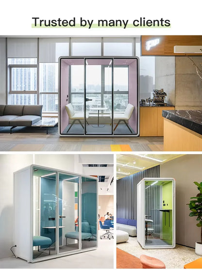 Multi-Functional Soundproof Booth Dual-Purpose Work And Rest Acoustic Pod Customized Internal Facilities For Open Office Public