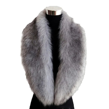 100Cm Artificial Fox Fur Scarf For Women Winter Warm Faux Fur Collar Lady Shawl Woolen Windbreaker Decoration Coat Hat Accessory