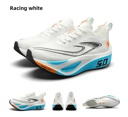 Unisex 2025 Full Carbon Plate Running Shoes Professional Marathon Racing Lightweight Bounce Cushion Breathable Sports Sneakers