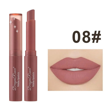 Lipstick Matte Matte Non-Fading Moisturizing European and American Makeup Lipstick Velvet Matte Lipstick Waterproof Not Easy to Fade Matte Lipstick Lipstick