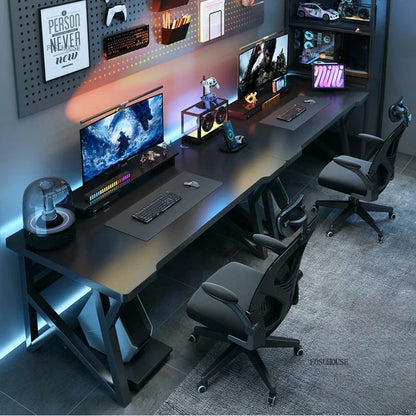 Modern Double Computer Desks Home Desktop E-sports Gaming Table Bedroom Simple Desk Student Study Tables Office Furniture EE Z - Kimlud