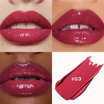Watery mirror lipstick white not easy to stain the cup water light moisturizing lip glaze lip gloss