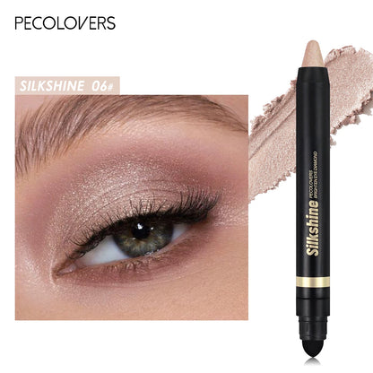 Metallic Glitter Eyeshadow Stick Matte Waterproof Shimmer Lying Silkworm Long Lasting High Gloss Pearlescent Eyeshadow Pen