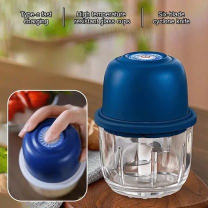 Powerful Electric Food Blender Garlic Meat Chilli Grinder Machine Wireless Mini Baby Food Processor