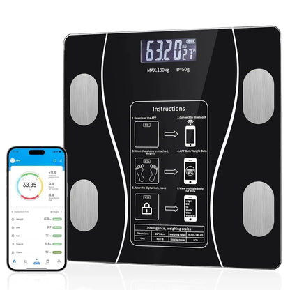 Body fat scale Smart and precise household fat scale Bluetooth weight loss special scale Human body small electronic scale - Kimlud