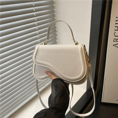 Vintage PU Leather Crossbody Bags for Women Fashion Female Shoulder Tote Phone Square High Quality Designer Design Handbags
