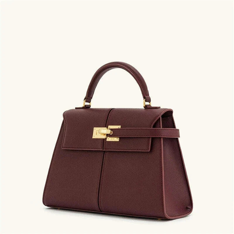 JW PEI Women's Handbag Elise Designer Fashion 2025 New Burgundy Handbag Large Square Crossbody Bag High-end Women's Bag