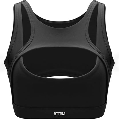 BetterMe Sexy Hollow Sports Bra Gym Woman Push Up High Impact Shockproof Underwear Naked Fitness Crop Top Mujer Workout Yoga Bra