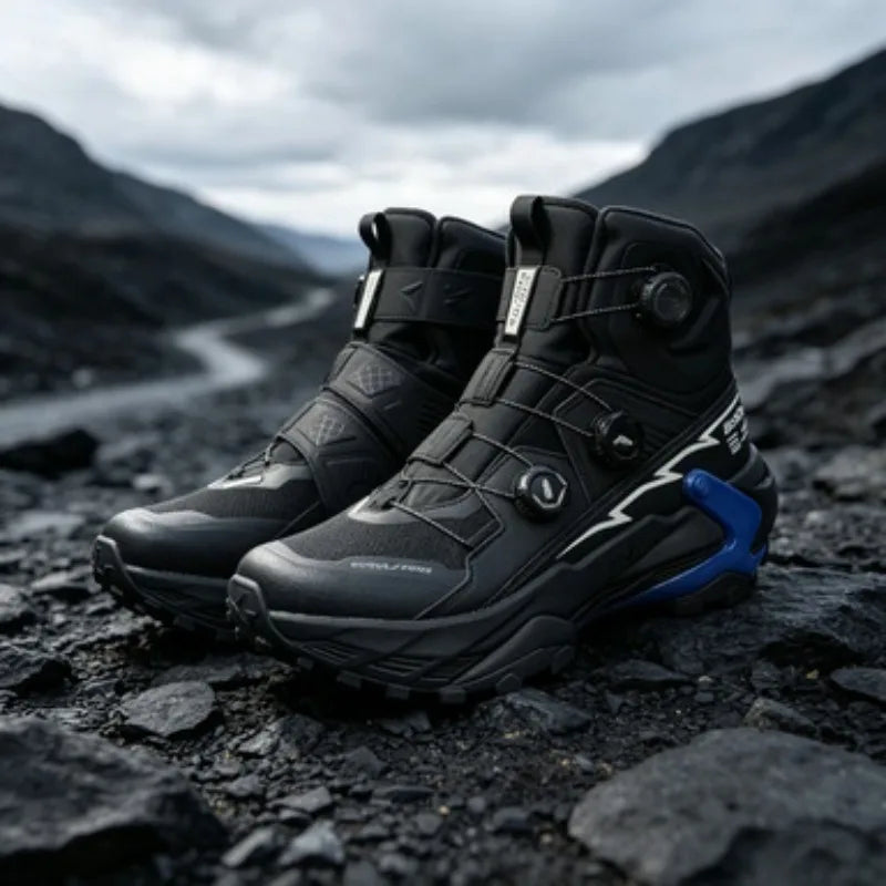 2026 New Trend Men Hiking Sneakers Comfortable Trekking Shoes Men Quick Lacing Climbing Shoes For Men High Top Man Shoe Mountain