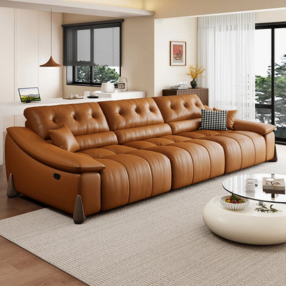 Electric Italian Sofas Minimalist Creative Living Room Leather Multifunctional Sofa High Quality Hallway Sillon Cama...