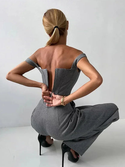 Temperament Fishbone Top Blazer Pants Sets 3 Pieces For Women Solid Jacket Crop Tops High Waist Pocket Pant Lady Office Set 2025