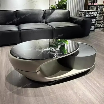 Nordic Modern Furnitures for Garden Coffee Sedentary Round Coffee Table Motorhome Living Room Coffee Table Luxury Furniture - Kimlud