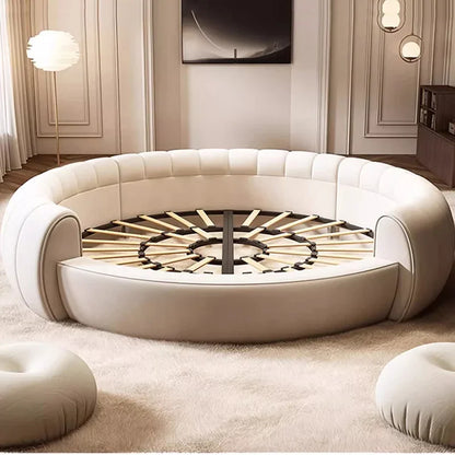 Simple Beauty Bed European Design Girls Double Queen Luxury Bed Castle Princess Sleeping Sex Platform Cama Trendy Furniture