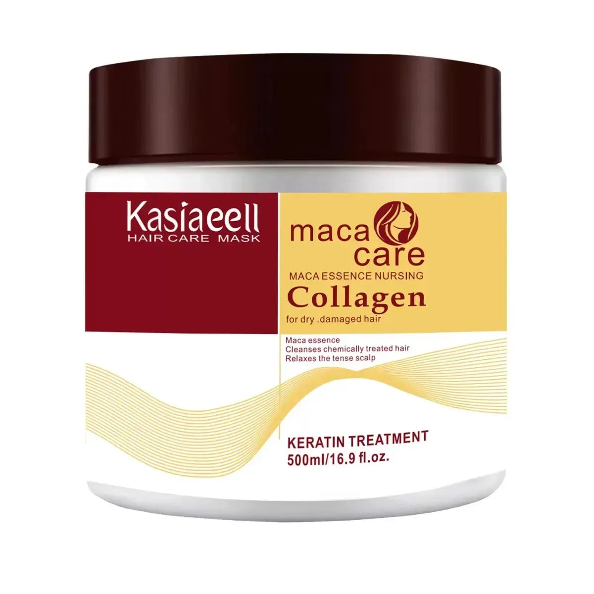 Collagen Hair Treatment Deep Repair Conditioning Argan Oil Hair Mask Essence for Dry Damaged Hair 200ml/500ml | Kimlud...