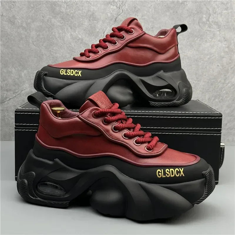 Designer Style Men Shoes Autumn Winter Comfortable Men's Thick Platform Sneakers Fashion Casual Shoes Sports Trainers Tenis - Kimlud