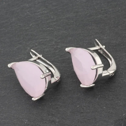 New 2022 Luxury For Wedding Drop Earrings For Women Fine 585 Rose Gold Color Water Drop Long Dangle Earrings Fashion Jewelry