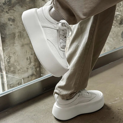 High Quality Men's Sneakers and Casual Shoes British Big Head Platform Derby Shoes Designer Loafers Shoes for Men Zapatos Hombre