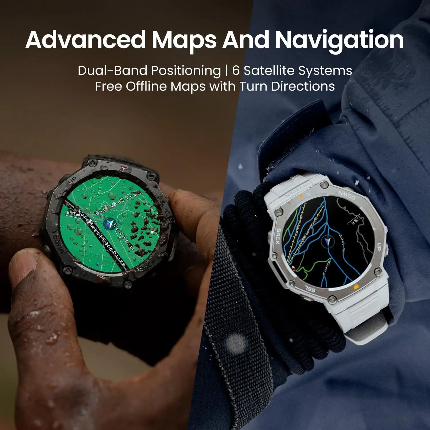Amazfit T-Rex 3 Military Smart Watch 48mm, Fitness Watches with GPS AI 170 Sports Modes 328ft Water-Resistant for Android iPhone - Kimlud