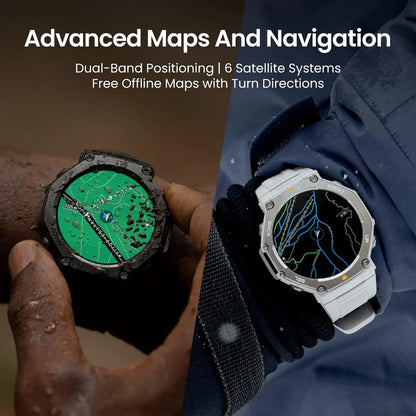 Amazfit T-Rex 3 Military Smart Watch 48mm, Fitness Watches with GPS AI 170 Sports Modes 328ft Water-Resistant for Android iPhone - Kimlud