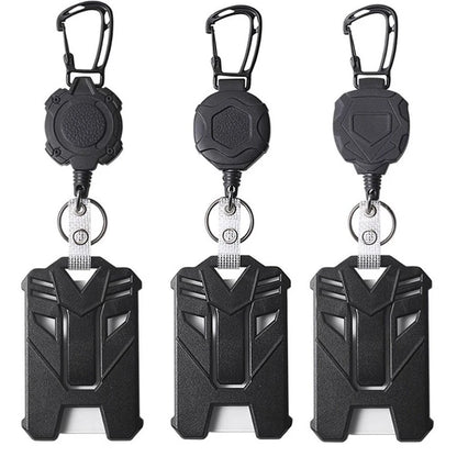 ID Card Holder Bus Card Cover Case Badge Reel Clip Badge Clip Heavy Duty Badge Clip Retractable Badge Holder ID Badge Holder
