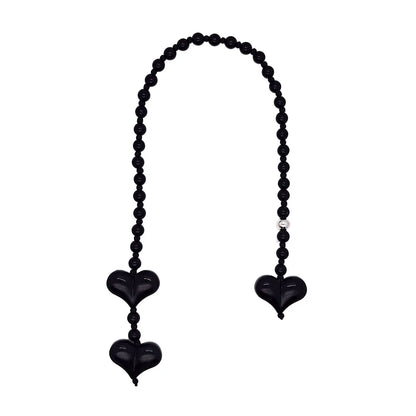 HERLOOK Y2K Bohemian Bag Charm for Women Red Heart Colorful Beads Chakra Energy Healing Pendant Fashion Jewelry Gift...
