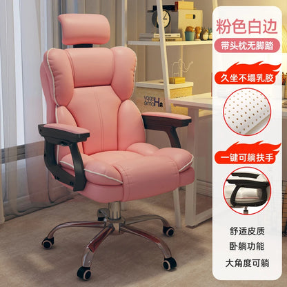 Rolling Wheels Office Chair Cheap Lightweight Footrest Reading Backrest Luxury Office Chair Ergonomic Taburete Salon...