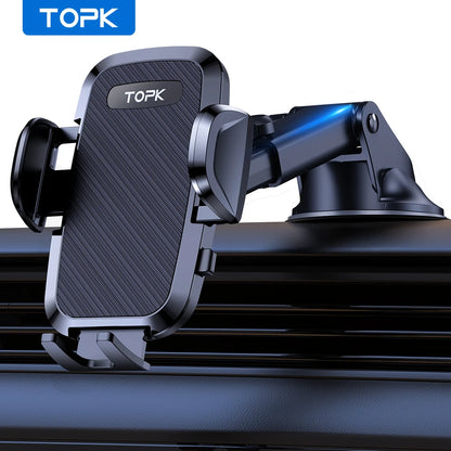 TOPK D36-G Universal Car Phone Holder with Hook Clip Air Vent Car Mount 360° Rotation Universal Mobile Phone Mount for...