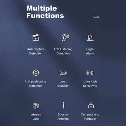 T15 Wireless Camera Detectors 5 Levels Adjustable Sensitivity Camera Detectors  Electronic Sweeper GPS Tracker Camera Monitor