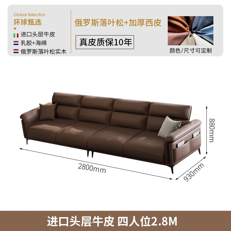 Leather Modern Living Room Sofas Nordic Minimalist Lazy Luxury Living Room Sofas Europe Recliner Woonkamer Banken...