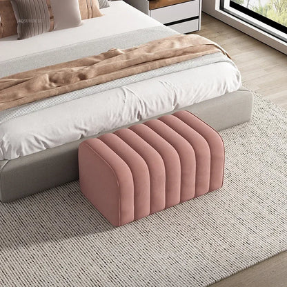 Nordic Shoe-changing Stool Home Furniture Doorway Ottoman Simple Comfortable Soft Bag Bench Cloakroom Sofa Side Stools h - Kimlud