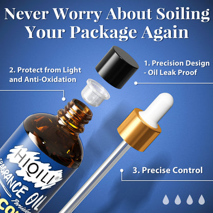 HIQILI 100ML Coconut Vanilla Fragrance Oil,100% Pure Oil For Home,Hotel,Travel,Aromatherapy,Humidifier,Candle Making,DIY