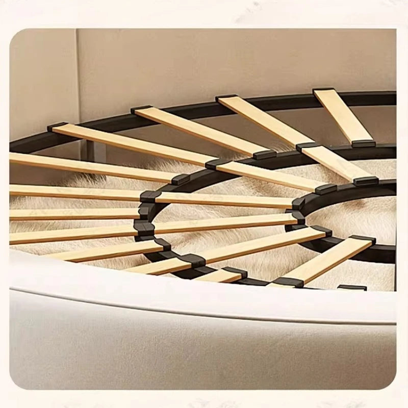 Designer Girls Modern Beds 200×180cm Luxury Italian King Size Bedroom Bed Double Loft Round Adults Cama Matrimonial...